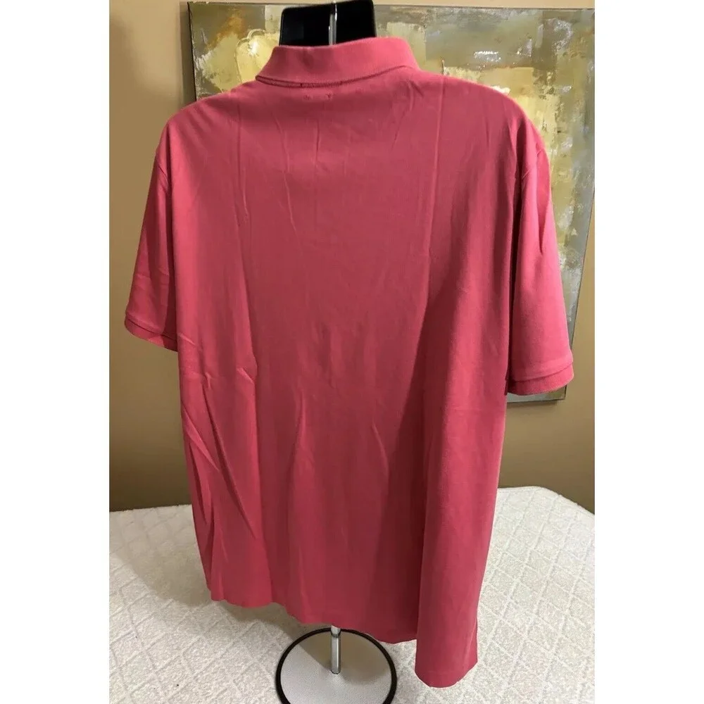 Ralph Lauren Polo Classic Fit Mens Collared Salmon Polo Size 2XL